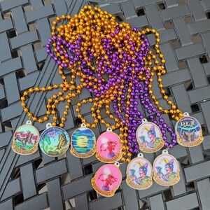 Set Of 9 (6 styles) 2026 Krewe of Rex Mardi Gras Beads Title Float New Orleans